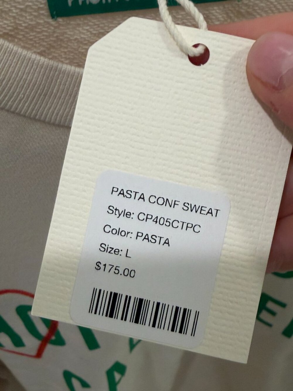 Cacio Pepe x Pasta Confidential Hot Girls Eat Cacio Pepe Sweatshirt Size L - Picture 4 of 9